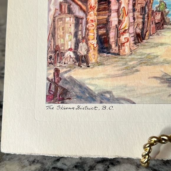 Nicholas Hornyansky Print - Totem Poles In The Skeena District - Picture 6 of 9